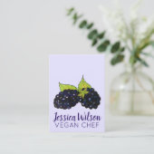 Reife Sommer BlackBerry BlackBerry Berry Berries Visitenkarte (Stehend Vorderseite)