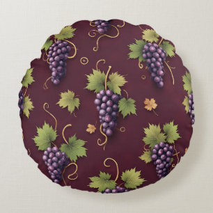 Reife Trauben, Autor Natasha Us Rundes Kissen