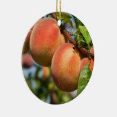 Reife Weingartenpfirsiche Keramikornament (Rechts)