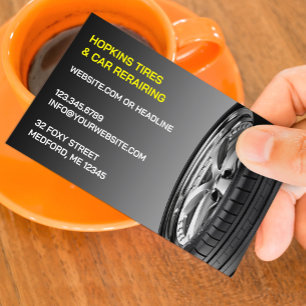 Reifen Auto Reparaturkarte Visitenkarte
