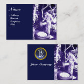 REIFEN, AUTOMOTIV, Kfz-Reparaturgarage, Monogramm  Visitenkarte (Vorne/Hinten)