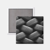 Reifen für schwarze Kraftfahrzeuge Magnet (Vorderseite/Rückseite)