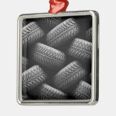 Reifen für schwarze Kraftfahrzeuge Ornament Aus Metall (Links)