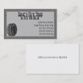 Reifen-Geschäfts-Visitenkarten Visitenkarte (Vorne/Hinten)