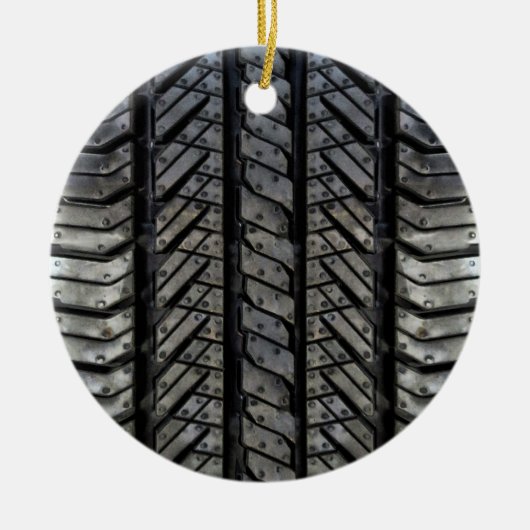 Reifen-Gummiautomobilbeschaffenheits-Dekor Keramik Ornament (Vorne)