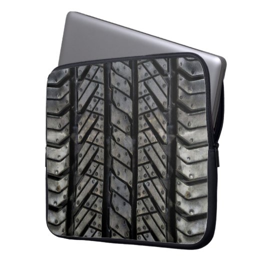 Reifen-Gummiautomobilbeschaffenheits-Dekor Laptopschutzhülle (Vorderseite Links)