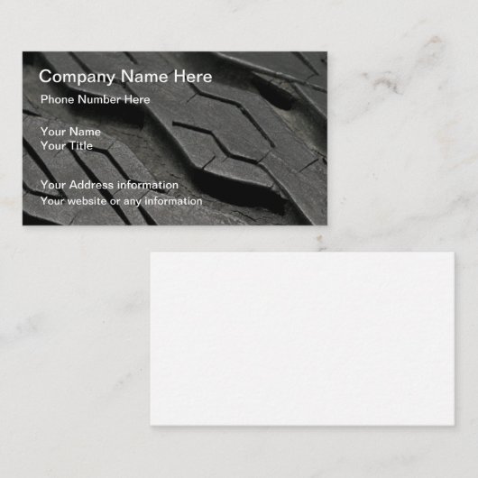 Reifen-Leckerei-Hintergrund-Automobilthema Visitenkarte (Vorne/Hinten)