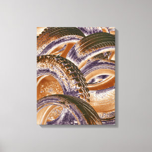 REIFEN LEINWANDDRUCK