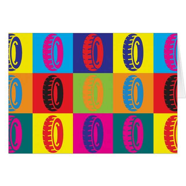 Reifen-Pop-Kunst (Vorderseite (Horizontal))