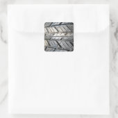 Reifen Quadratischer Aufkleber (Tasche)