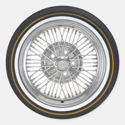 Reifen Runder Aufkleber (Vorderseite)