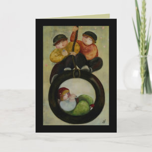 Reifen-Schwingen-Karte Karte