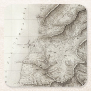 Reifen, Sidon, Israel Rechteckiger Pappuntersetzer