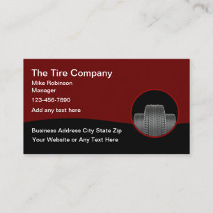 Reifen Store Automotive Repair Business Cards Visitenkarte