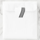 Reifen-Track-T - Shirt.png Quadratischer Aufkleber (Tasche)