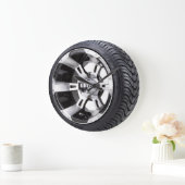Reifen und Felge Große Wanduhr (Zuhause)