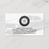 Reifen- und Radbetrieb | Auto-Autoreifen-Logo Visitenkarte (Rückseite)