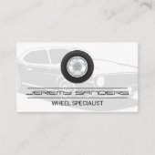 Reifen- und Radbetrieb | Auto-Autoreifen-Logo Visitenkarte (Vorderseite)