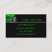 Reifen und Reifen Visitenkarte (Rückseite)