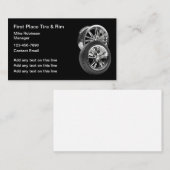 Reifen und Reifen von Personenkraftwagen Visitenkarte (Vorne/Hinten)