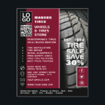 Reifenbauweise, Reifenfachgeschäft Flyer<br><div class="desc">Reifenbauweise,  Reifenspezialist Flyer für Ladenwerbung beim Business Card Store.</div>
