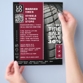 Reifenbauweise, Reifenfachgeschäft Flyer (Hand)