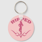 REIFENDE FRAU BODYBUILDER SCHLÜSSELANHÄNGER (Vorderseite)