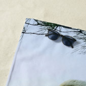 Reifender Adler aus Bald in Evergreen Tree Strandtuch (Beispiel)