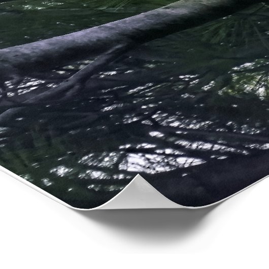 Reifender Adler aus Holz Poster (Ecke)