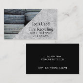 Reifendienstleistung Neue gebrauchte Auto-Reparatu Visitenkarte (Vorne/Hinten)