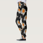 Reifeneier-Muster auf Schwarz Leggings (Links)