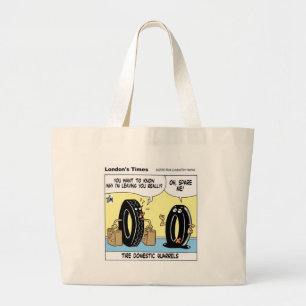Reifenhäusliche Fragen Funny Gift T-Shirts Sammler Jumbo Stoffbeutel