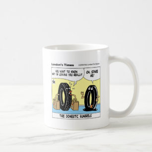 Reifenhäusliche Fragen Funny Gift T-Shirts Sammler Kaffeetasse
