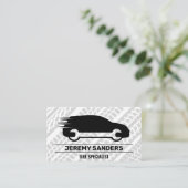 Reifenmarken | Auto-Wrench-Logo Visitenkarte (Stehend Vorderseite)