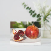 Reifenpomegranat Postkarte (Stehend Vorderseite)