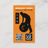 Reifenreparaturbaukunst, Reifen/Reifenspezialist Visitenkarte (Vorderseite)