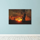 Reifenschwingengeflecht - Leinwand (Insitu (Holzboden))