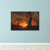 Reifenschwingengeflecht - Leinwand (Insitu (Holzboden))