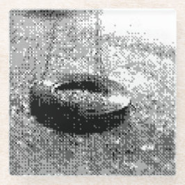 Reifenschwung Glasuntersetzer