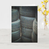 "Reifenstapel" wird gut Karte (Gelbe Blume)