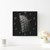 Reifenzentrum Quadratische Wanduhr (Zuhause)