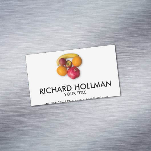 Reiffrüchte Magnetische Visitenkarte (Beispiel)