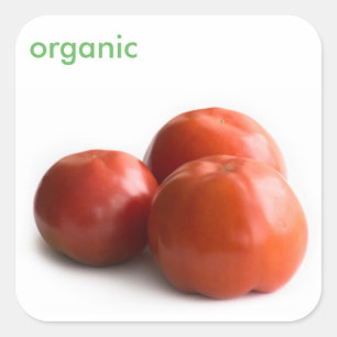 Reiftomate Quadratischer Aufkleber