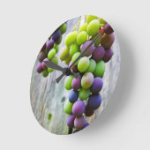 Reiftrauben Runde Wanduhr (Winkel)