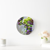 Reiftrauben Runde Wanduhr (Zuhause)