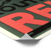 REIGATE Route 160 Surrey England Vintage Eisenbahn Poster (Ecke)