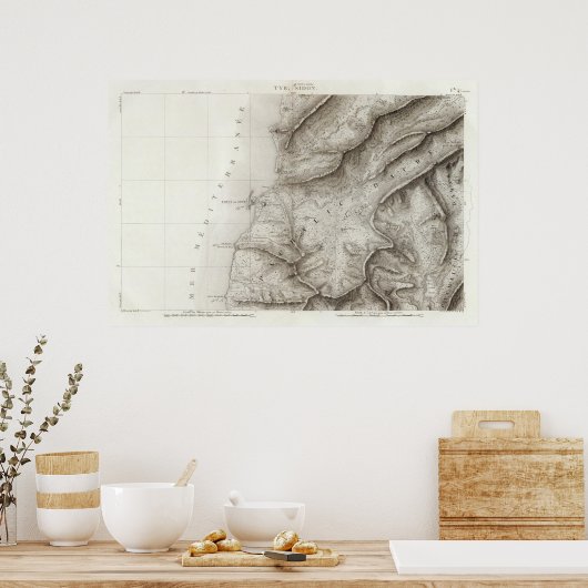 Reih, Sidon, Israel Poster (Küche)