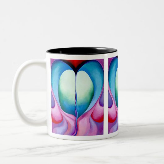 Reihe 1, Nr. 8, Georgia O'Keeffe, Zweifarbige Tasse (Links)
