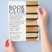 Reihe alter Bücher, Buchklubwerbung Flyer (Hand)