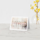 Reihe Ballerinas TanzbLANK Karte (Gelbe Blume)